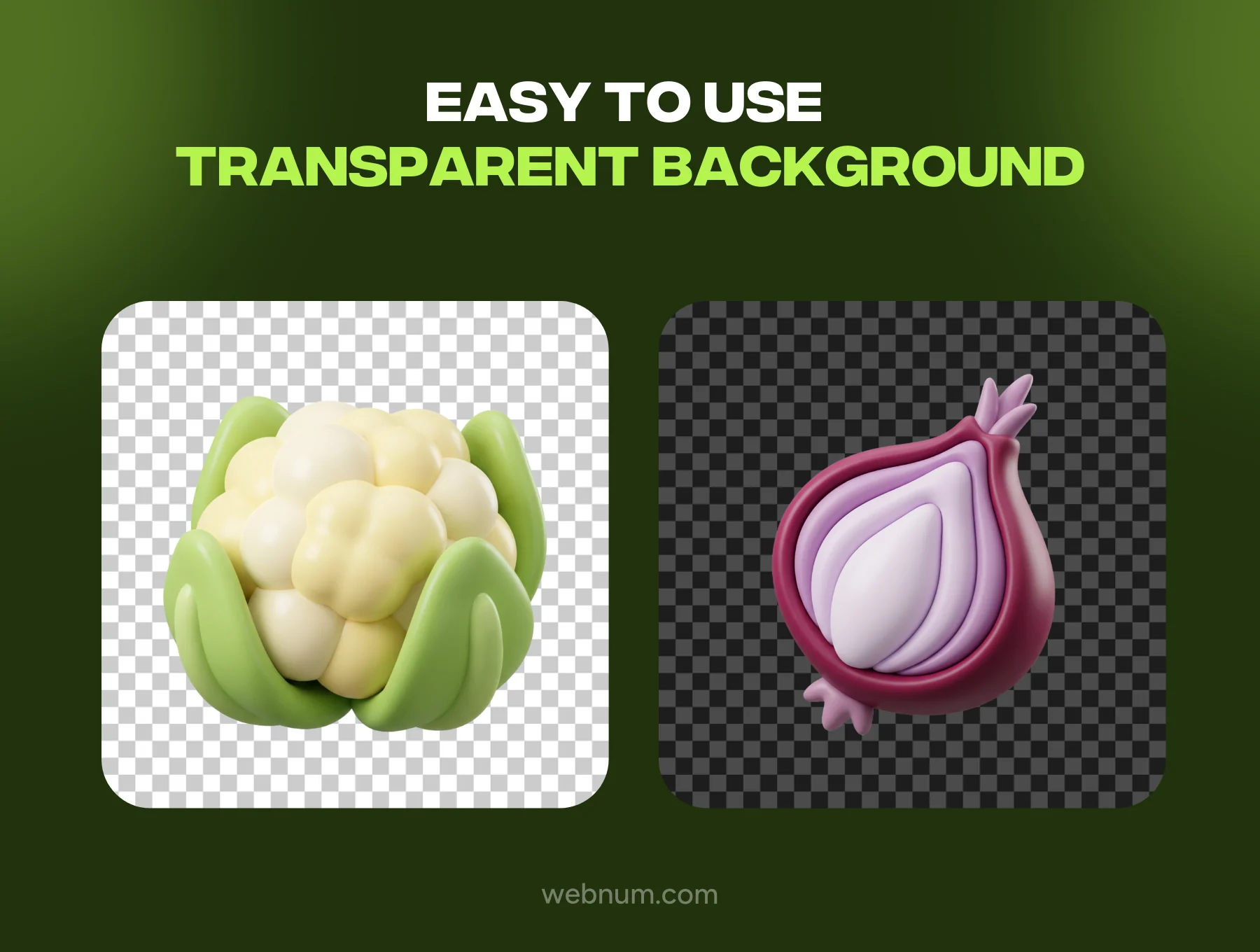 Premium Vegetable 3D icons 4