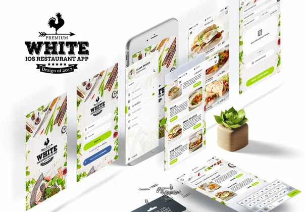 Premium White iOS Restaurant