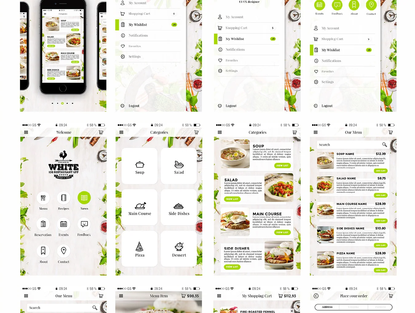 Premium White iOS Restaurant 5