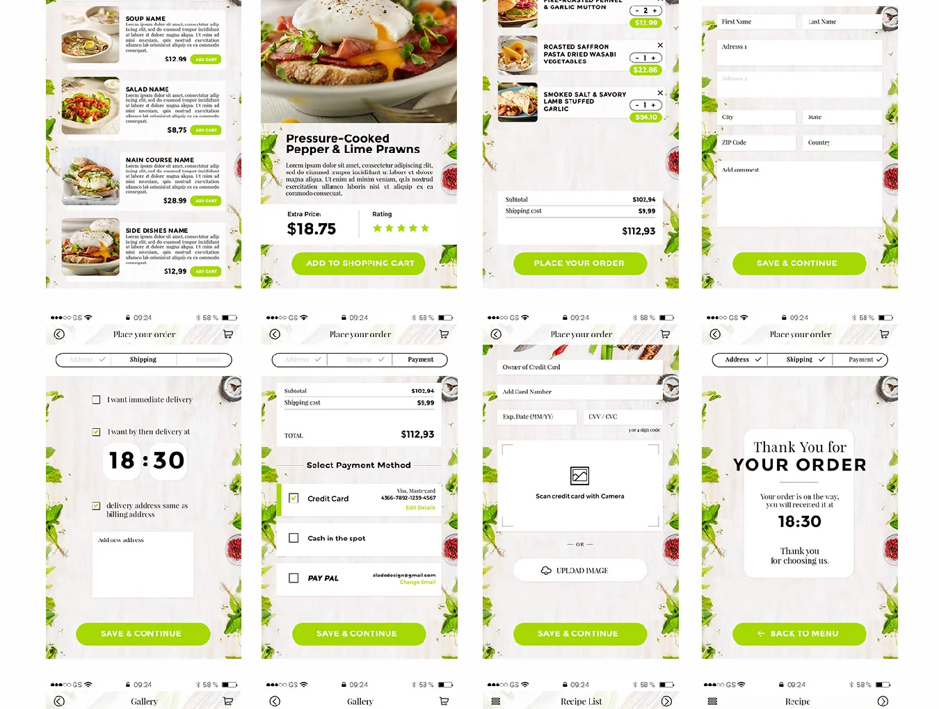 Premium White iOS Restaurant 6