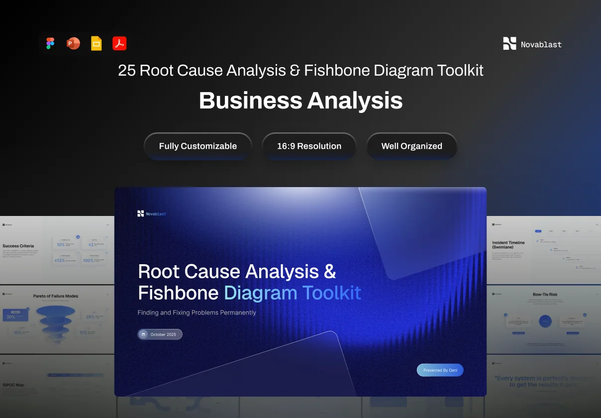 Presentation Business Analysis Fishbone Diagram Toolkit