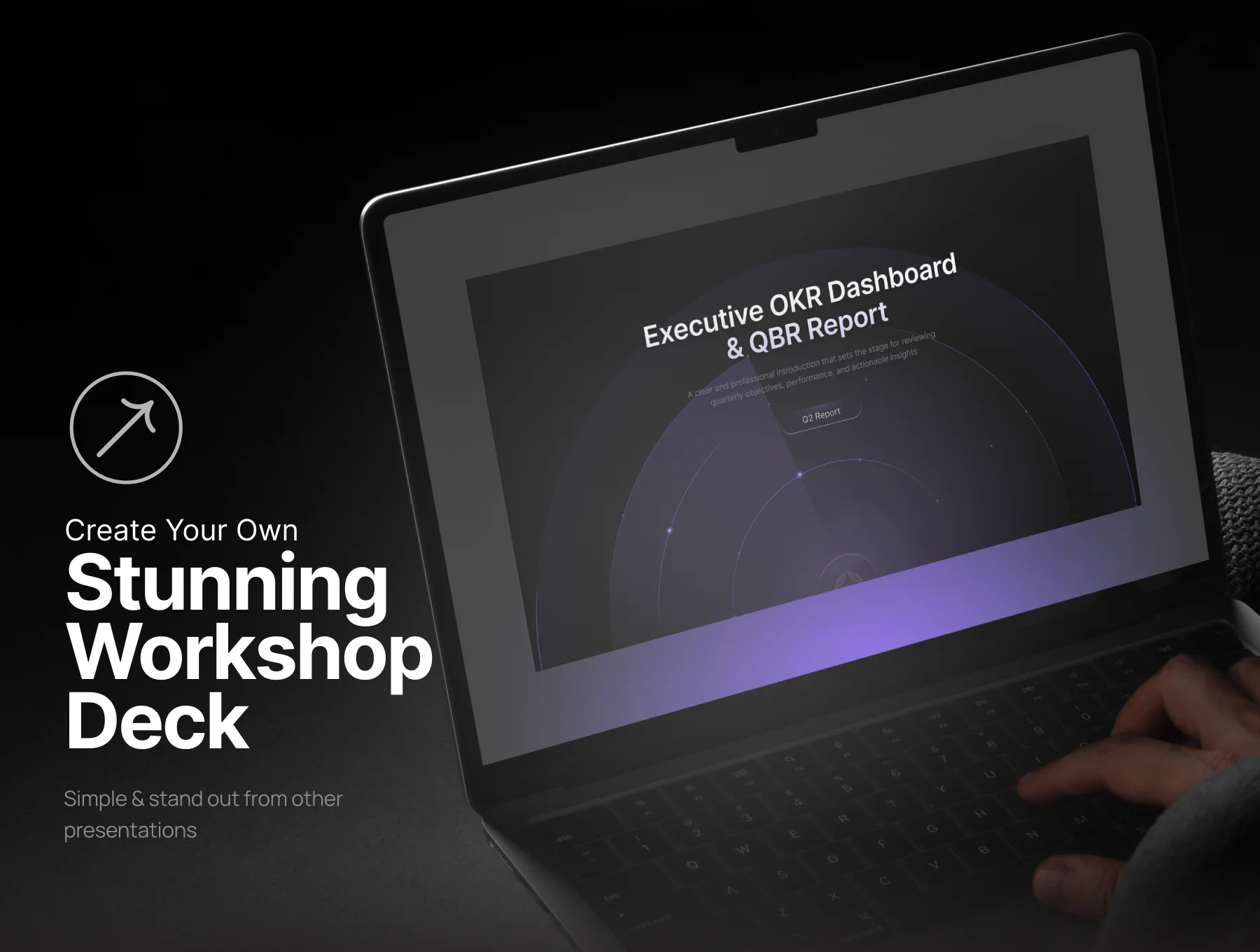 Presentation Template Executive OKR Dashboard & QBR Report - Quadrant 6