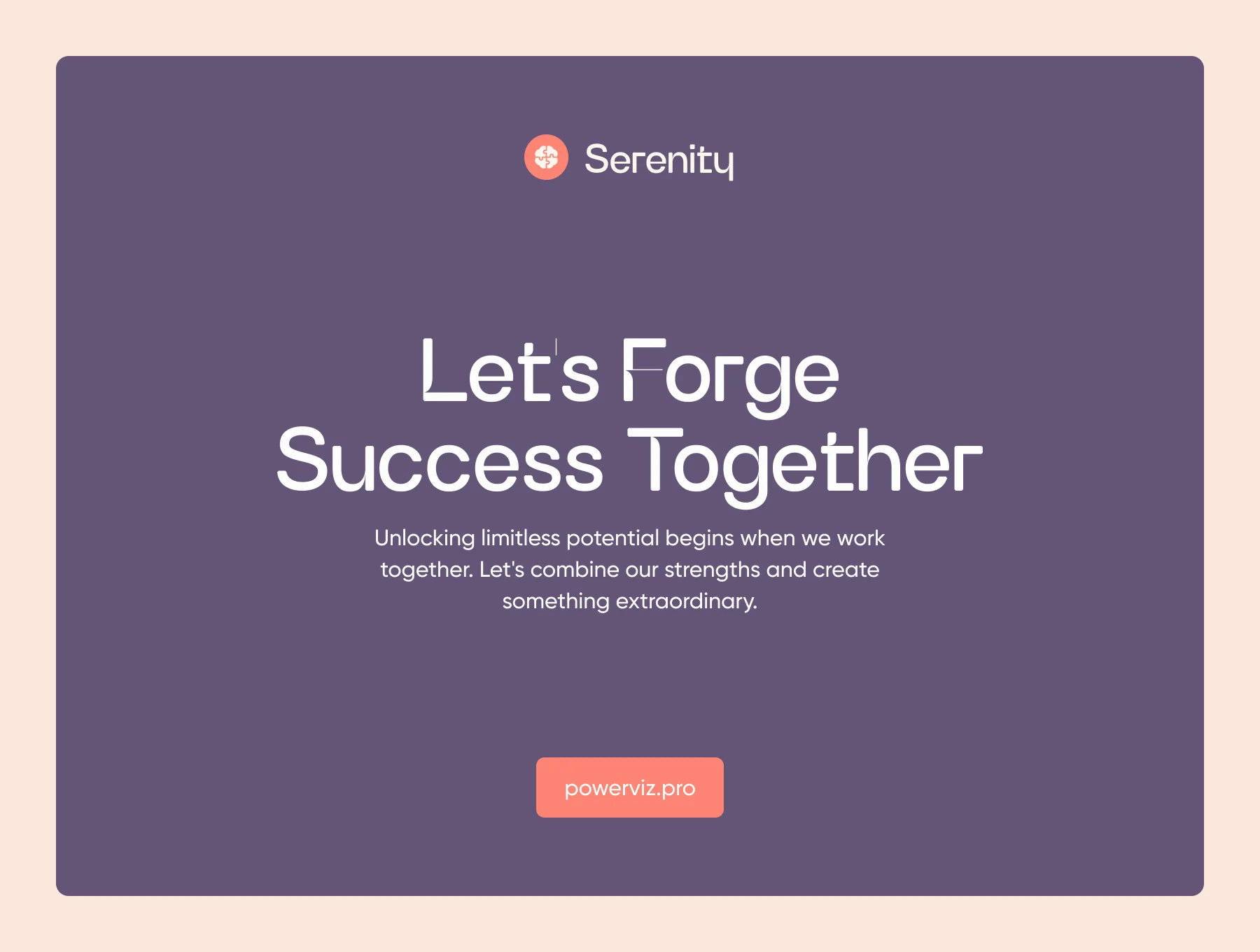Presentation Template — Serenity 4