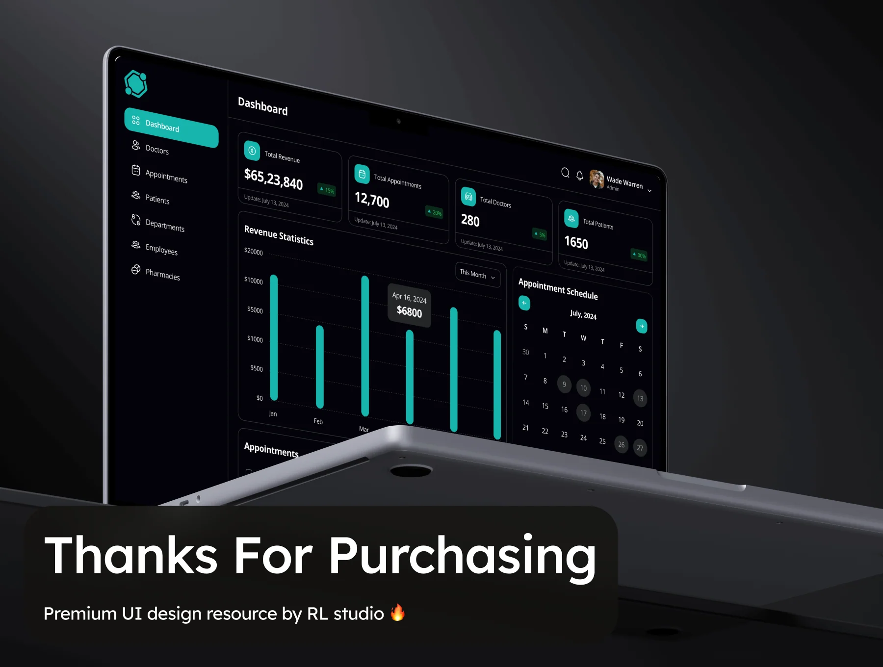 Preste - Medical Dashboard Admin UI Kit 8