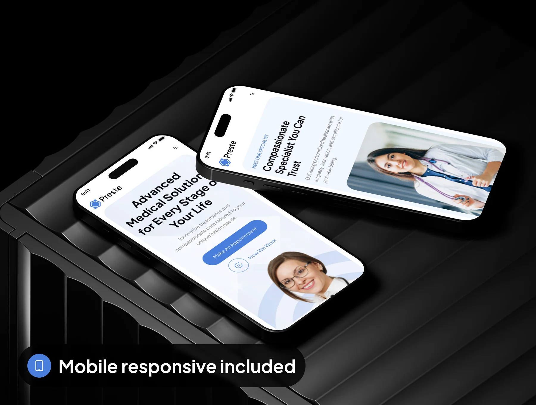 Preste - Medical Healthcare Website UI Kit 8