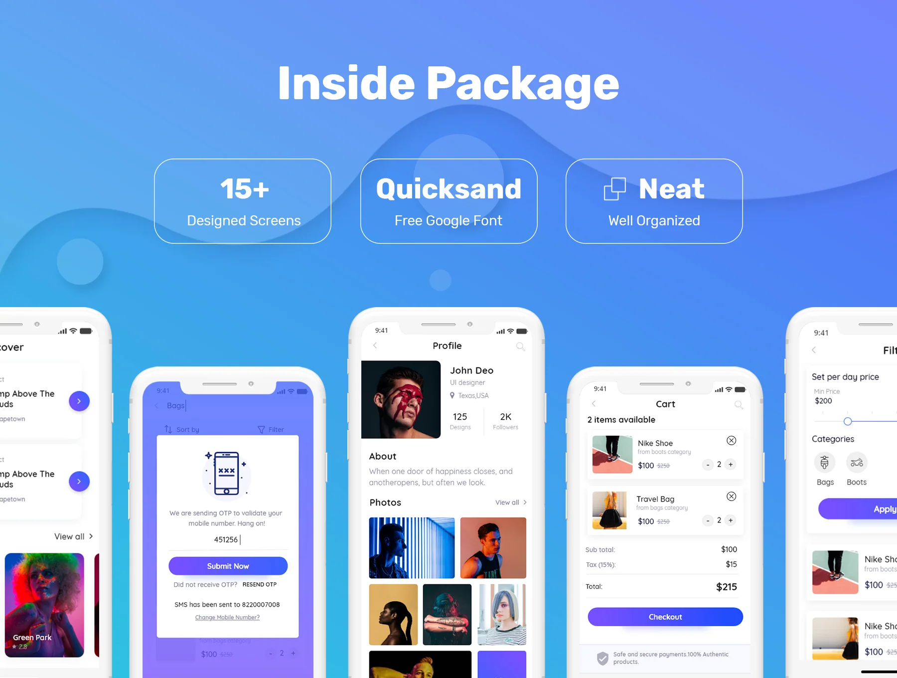 Pride E-Commerce App Mobile UI Kit 2