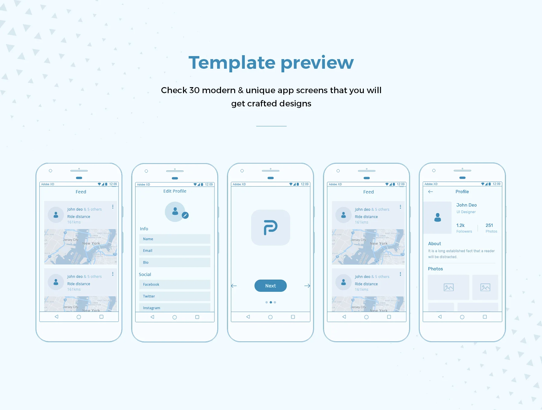 Pride Mobile Wireframe Kit 7