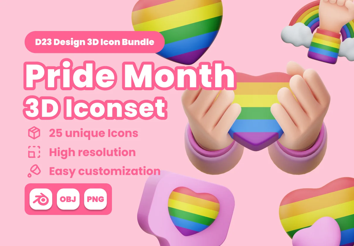 Pride Month 3D Illustration Pack