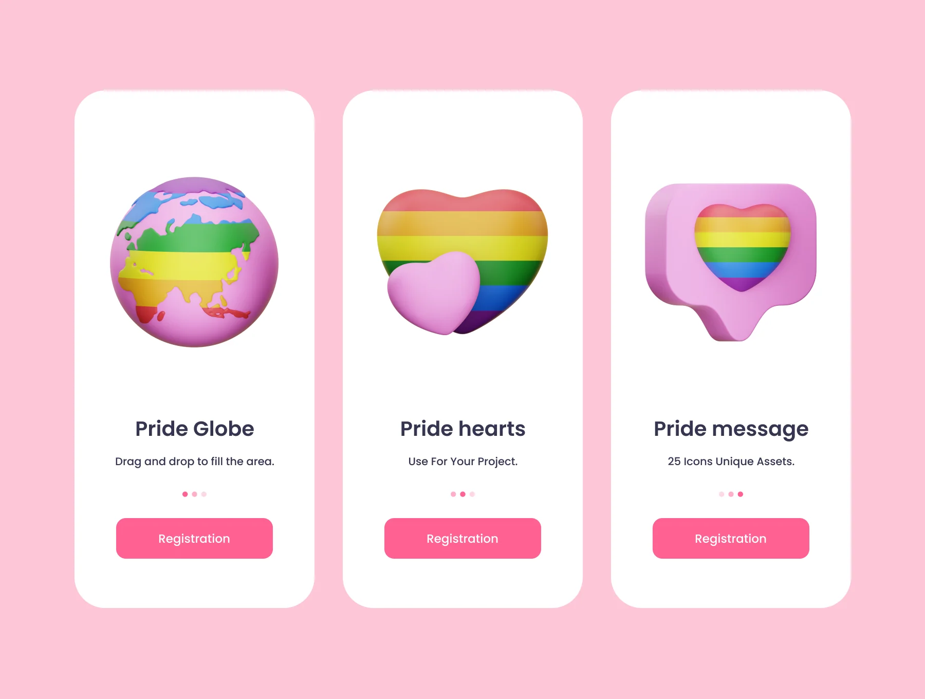 Pride Month 3D Illustration Pack 3