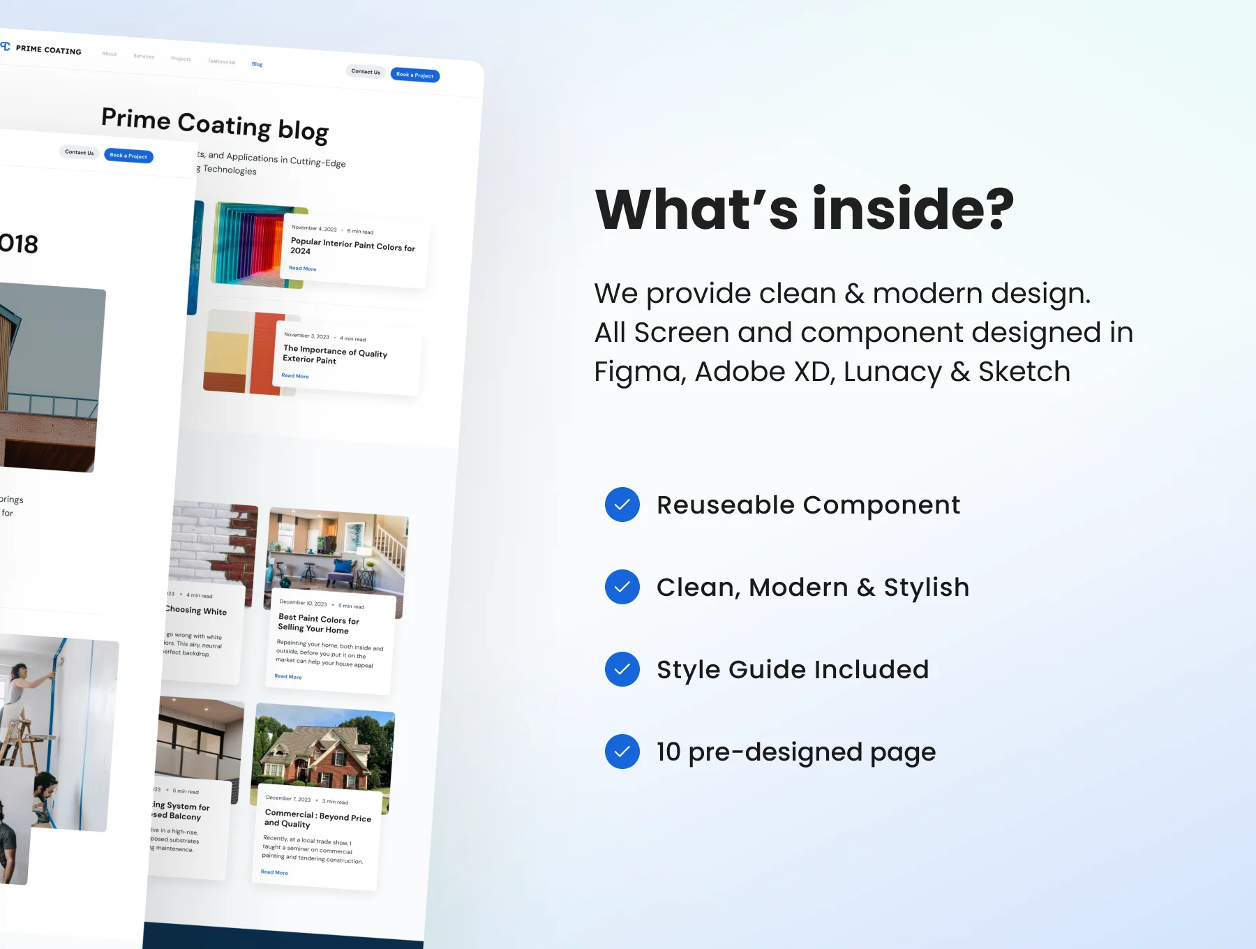 Prime Coating - Construction Landing Page 2