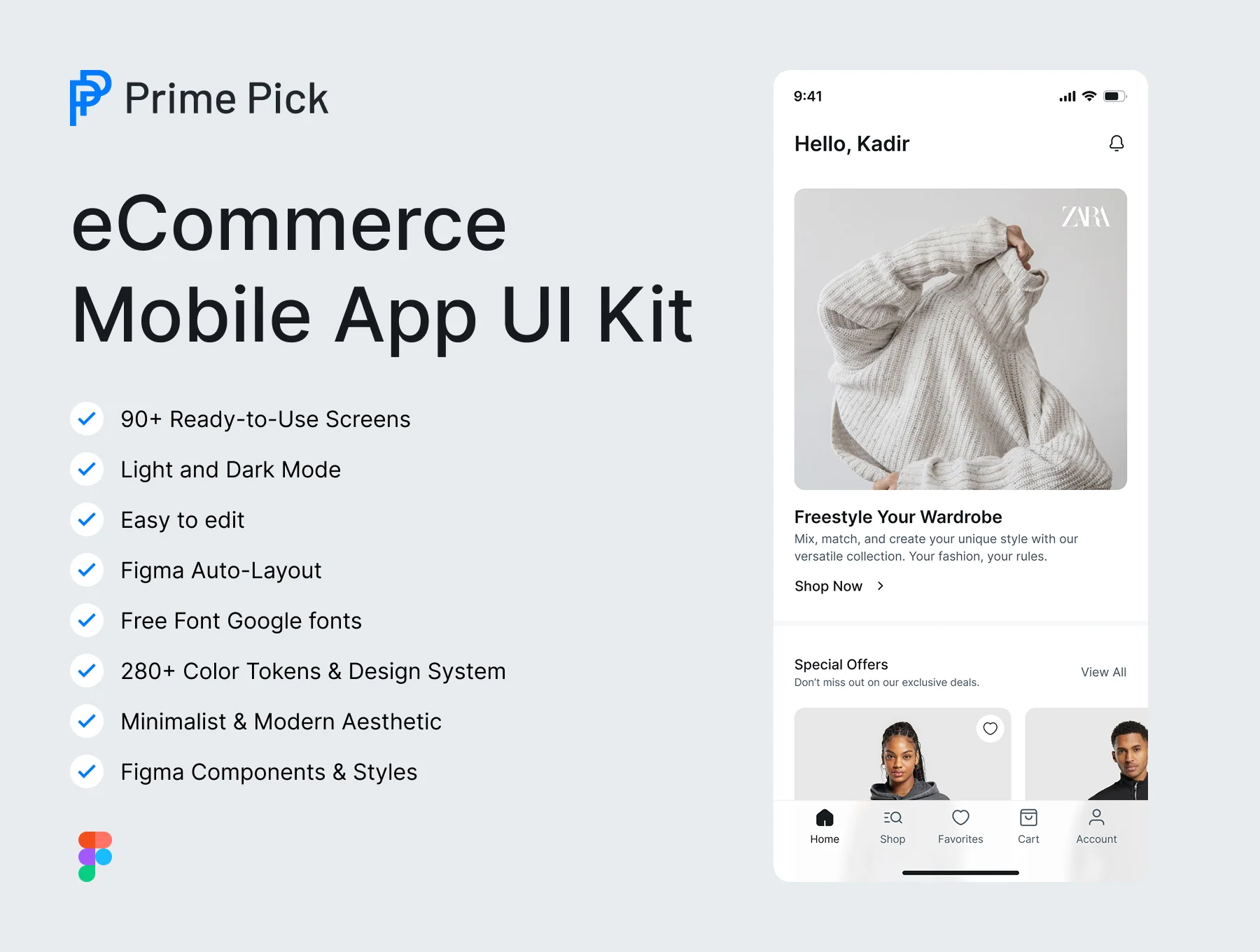 Prime Pick - eCommerce Mobile App UI Kit