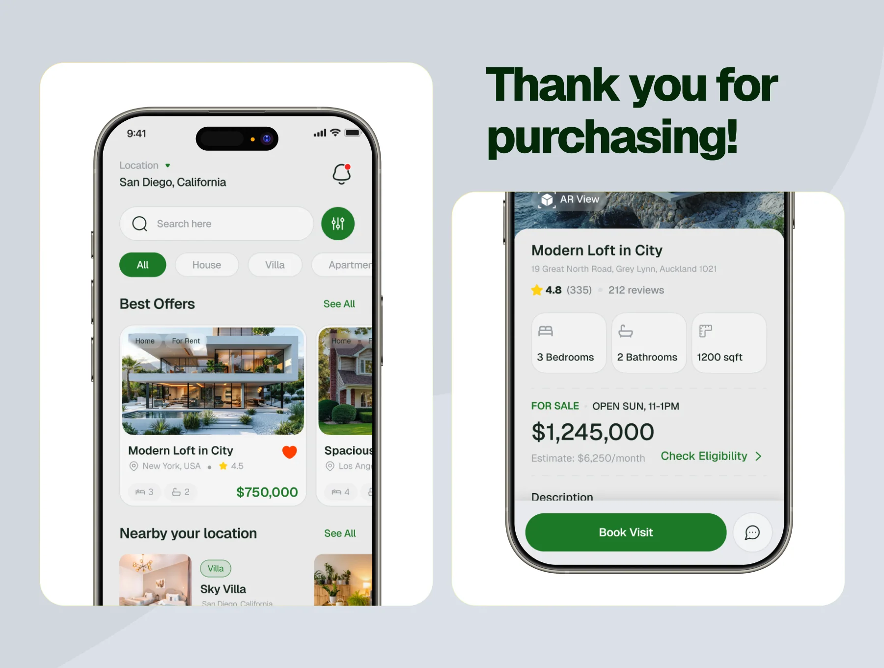 PrimeEstate - Real Estate App UI Kit 6