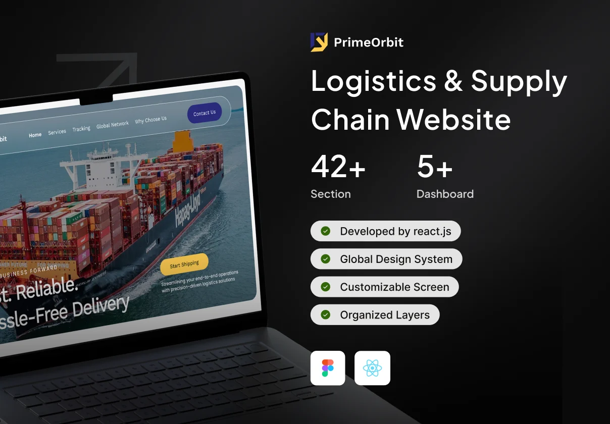 PrimeOrbit - Logistics & Supply Chain UI Kit