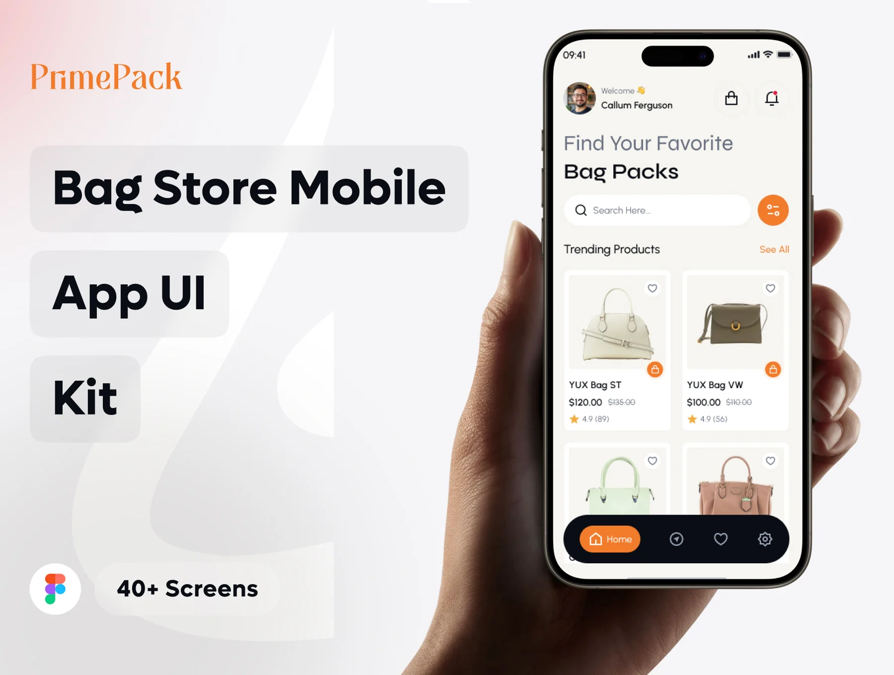PrimePack - Bag Store App UI Kit