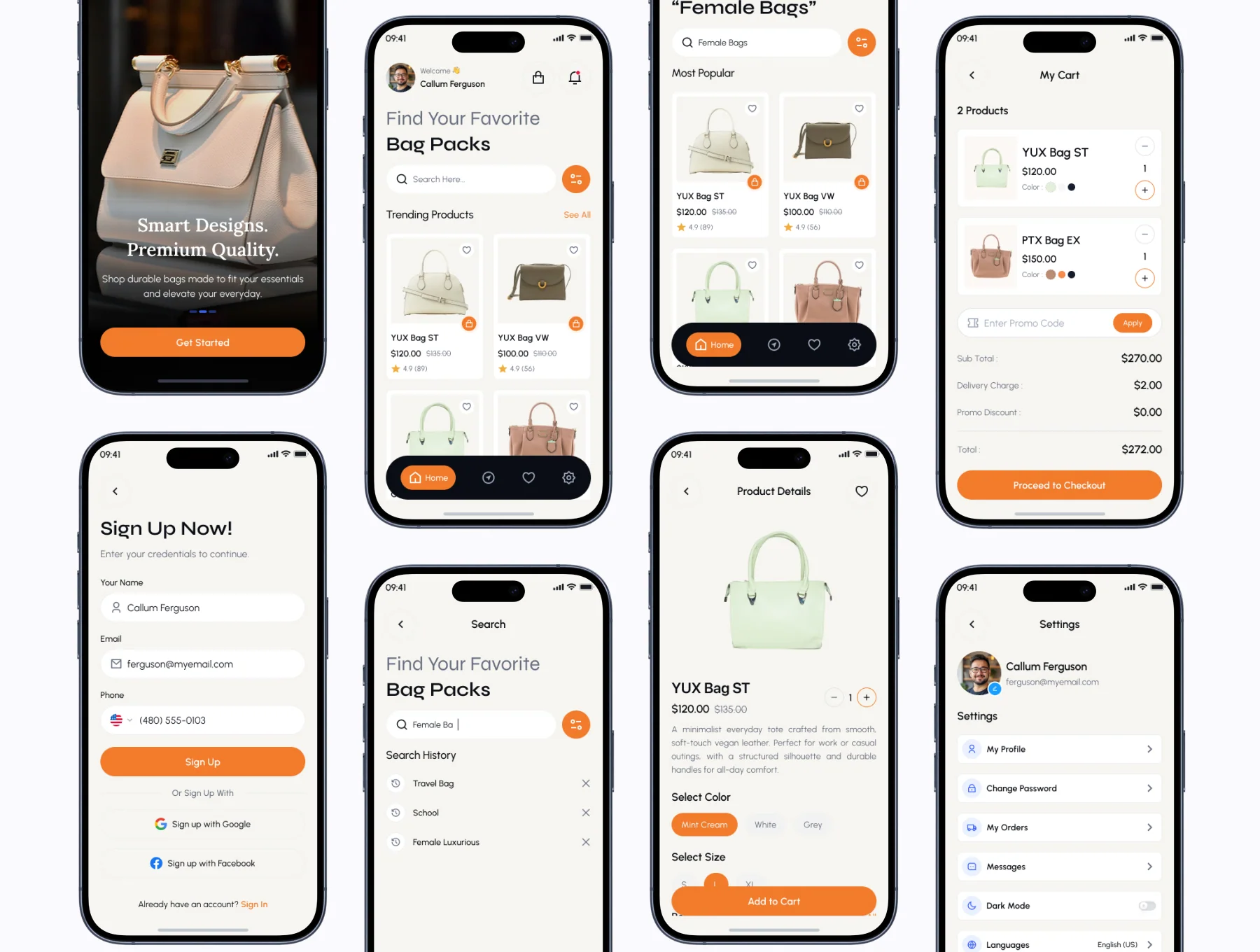 PrimePack - Bag Store App UI Kit 2