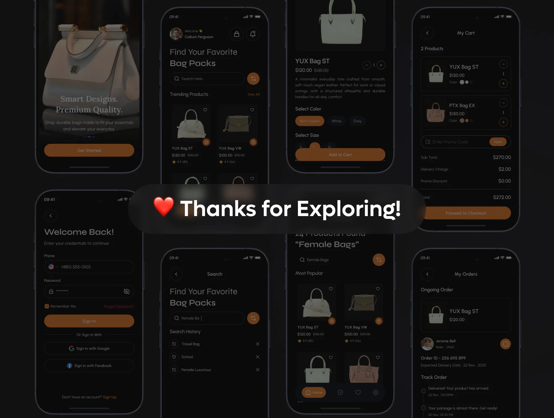PrimePack - Bag Store App UI Kit 6