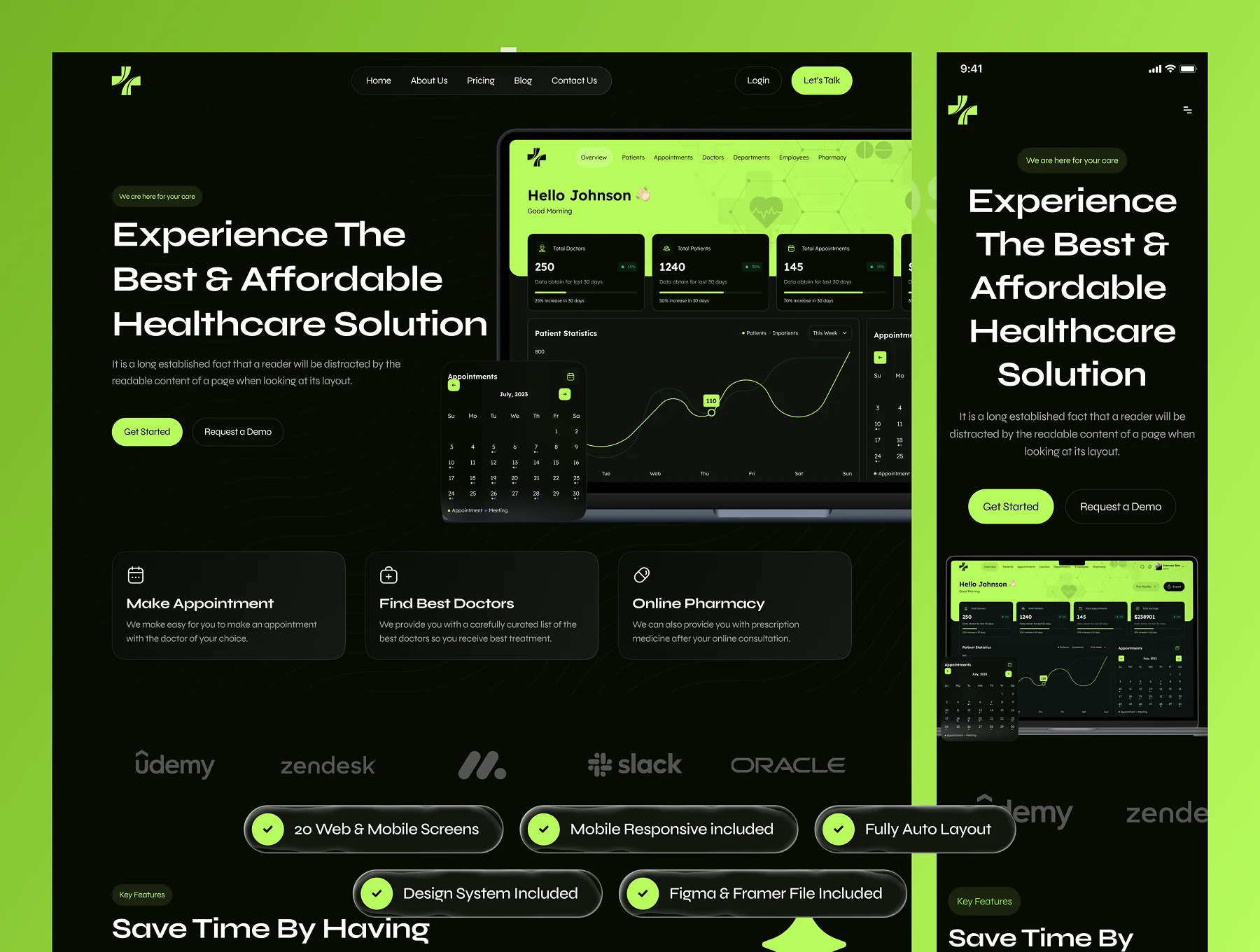 Prinstin - SaaS Medical Website Framer Template