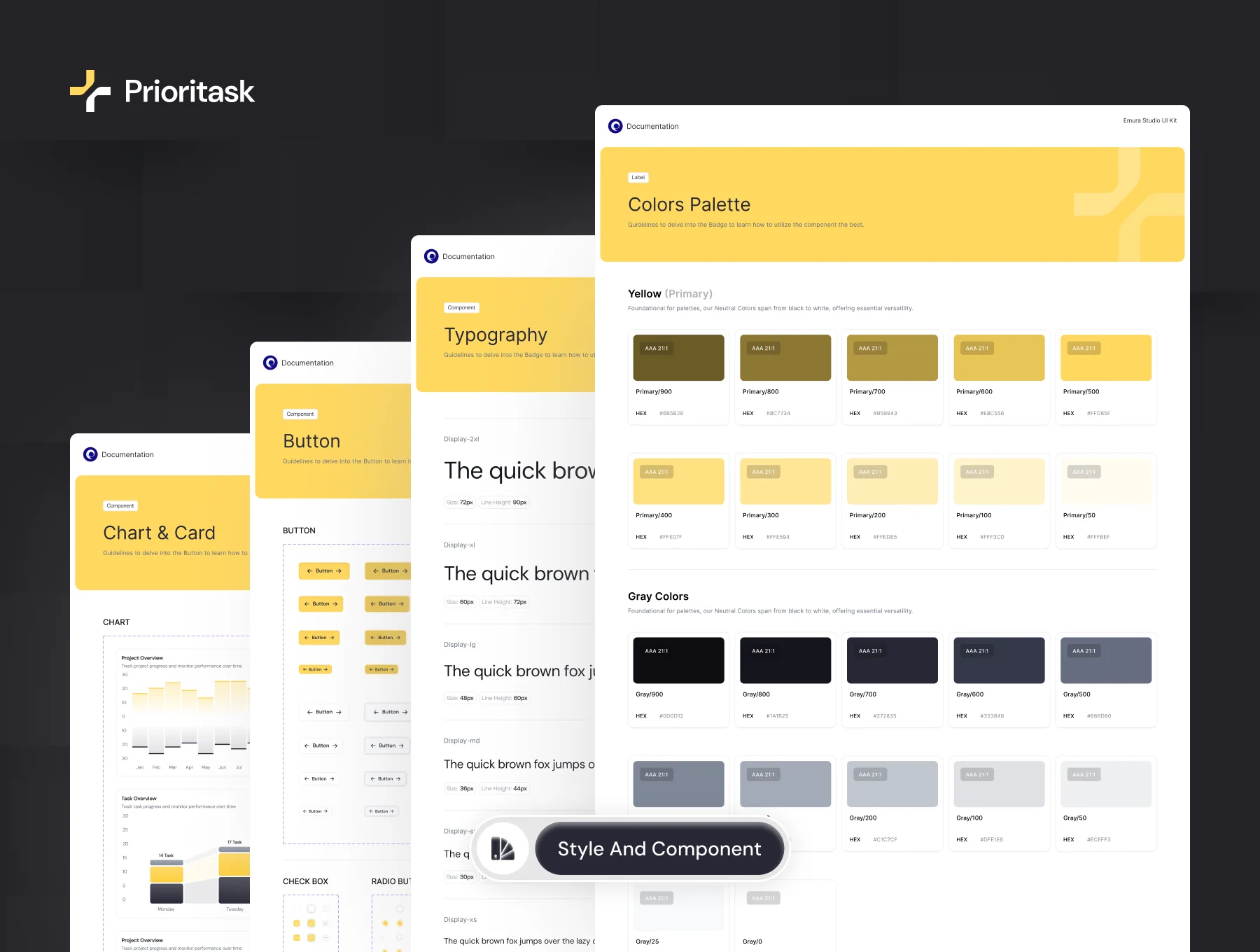 Prioritask - Project Management Dashboard UI Kit 3