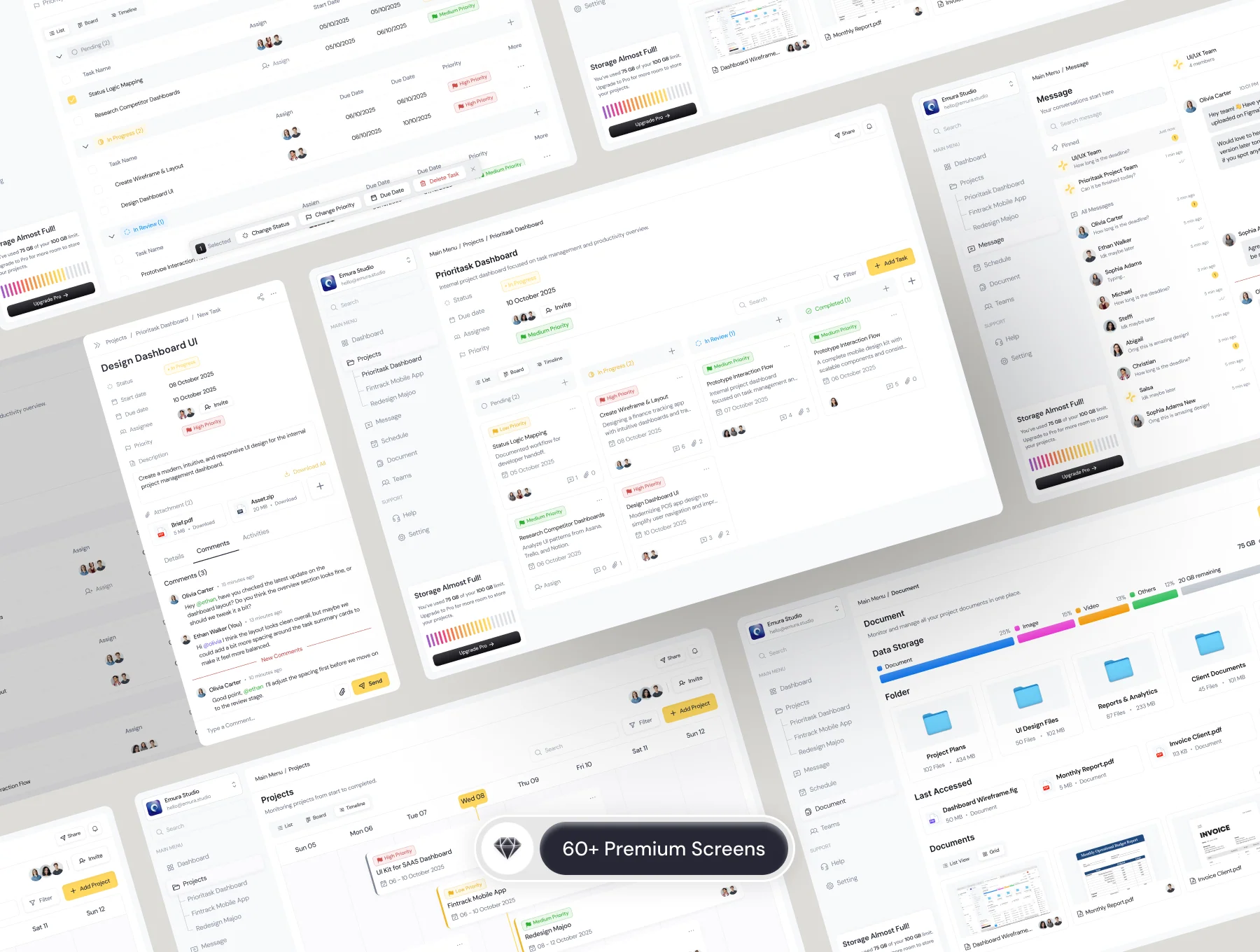 Prioritask - Project Management Dashboard UI Kit 6