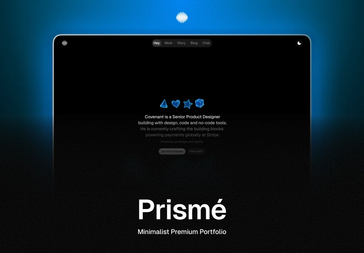 Prismé Framer Template