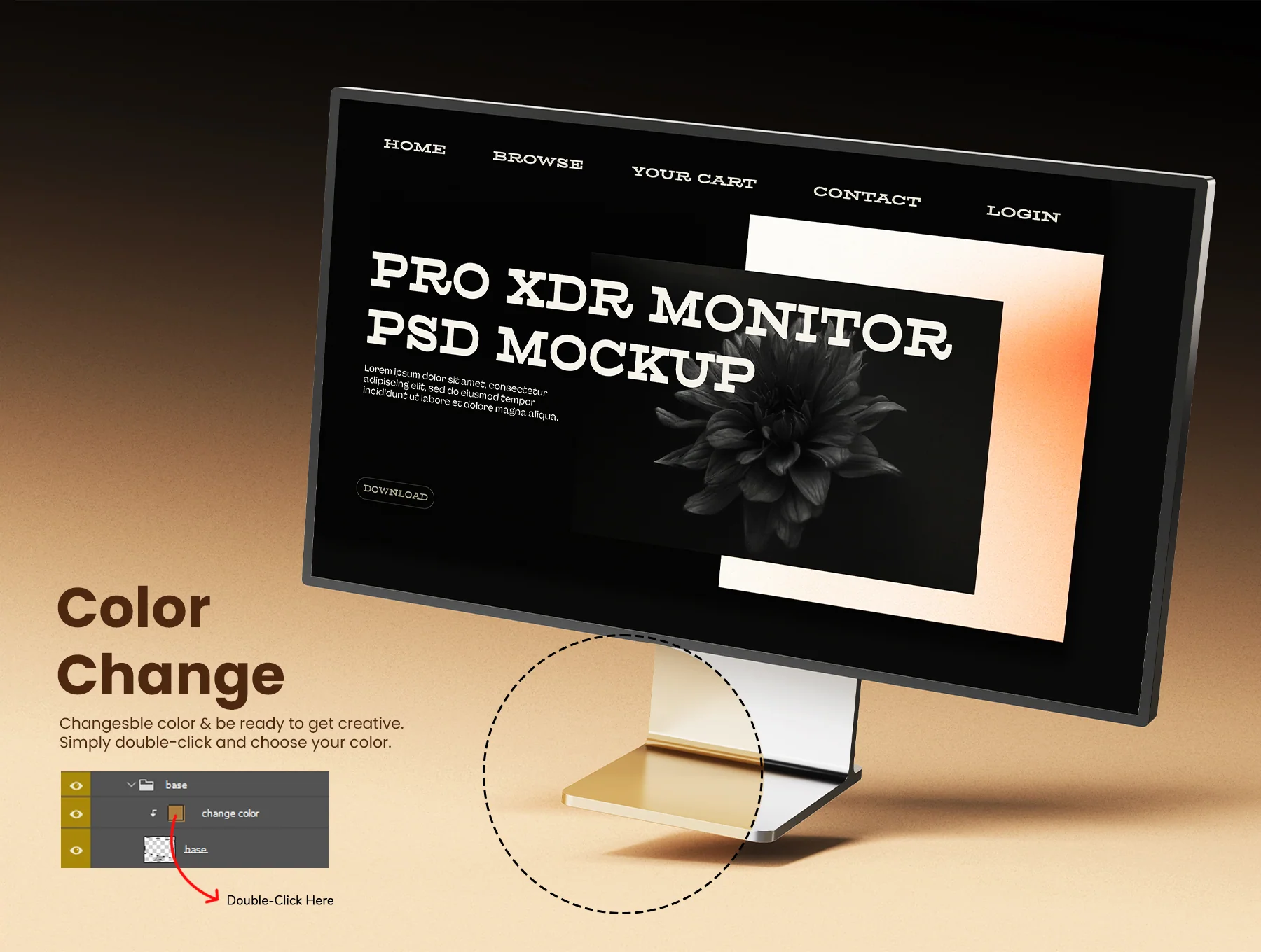 Pro Display XDR Monitor Mockup Set 4