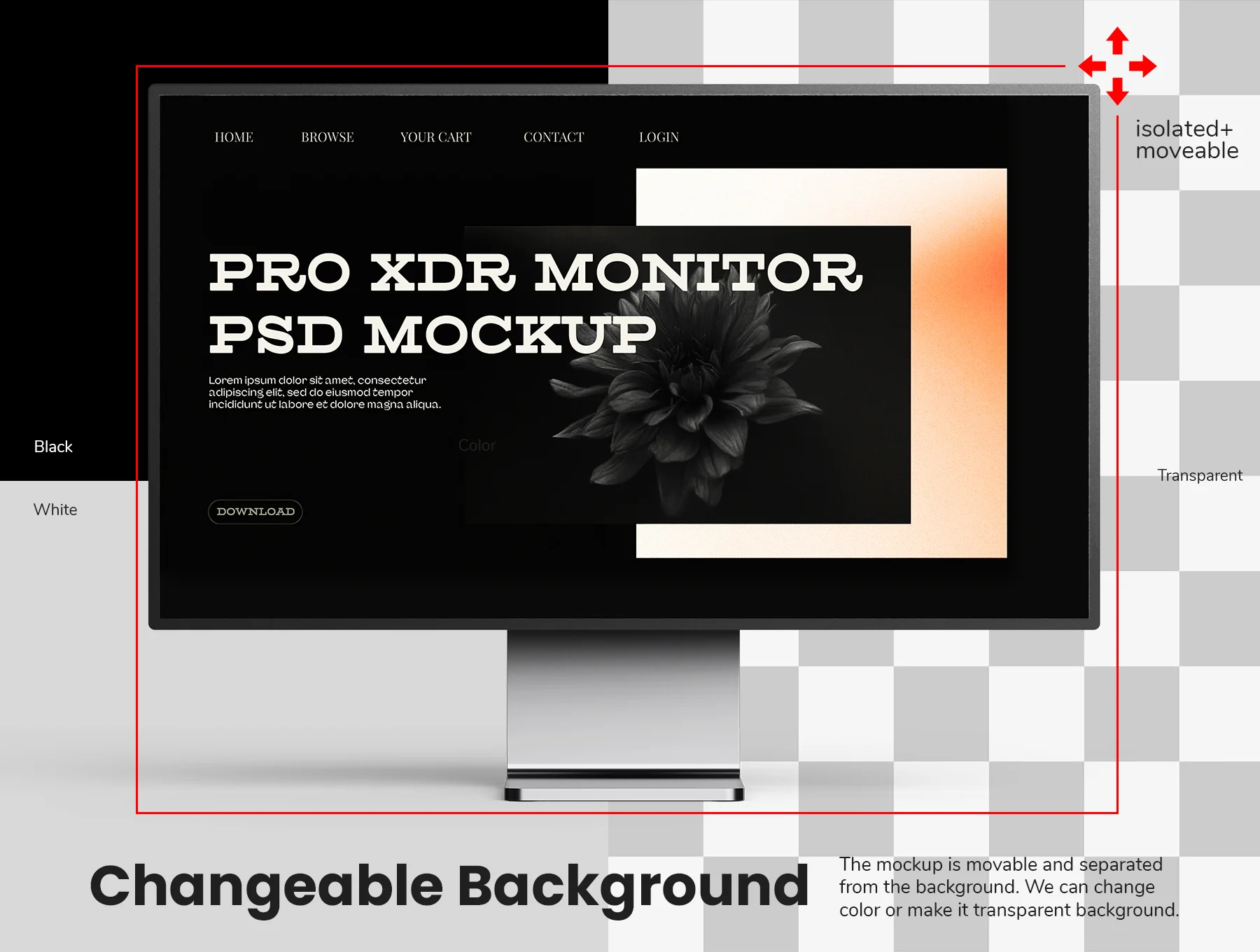 Pro Display XDR Monitor Mockup Set 6