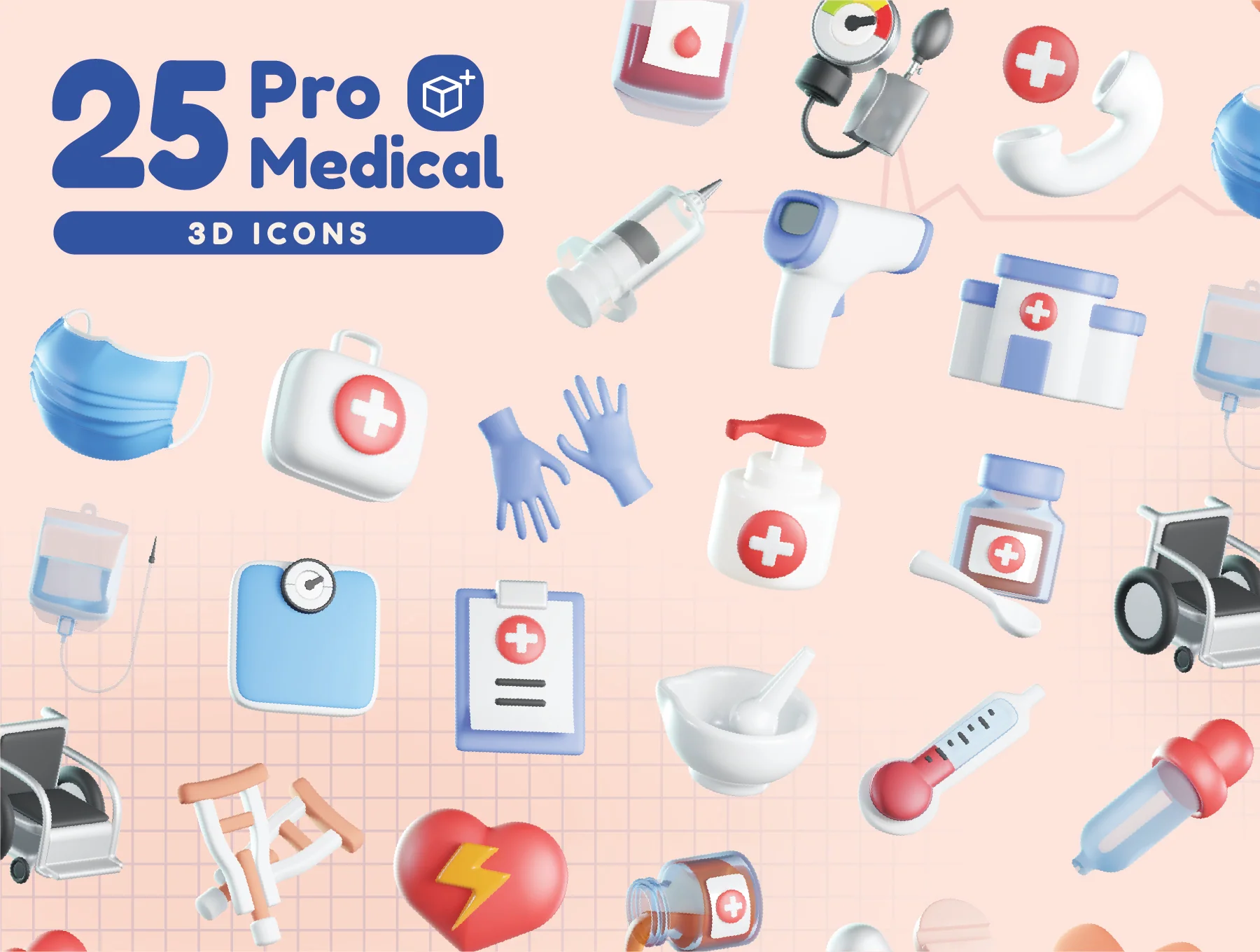 Pro Medical 3D Icons 5
