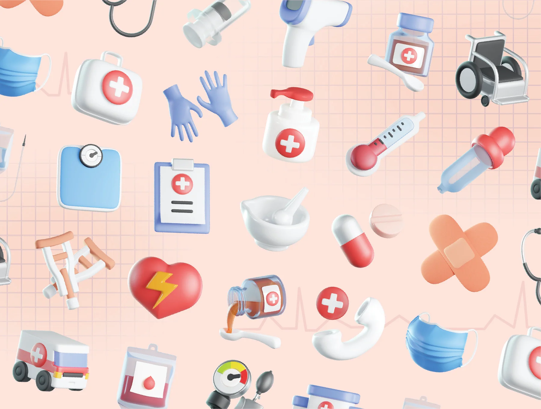 Pro Medical 3D Icons 6
