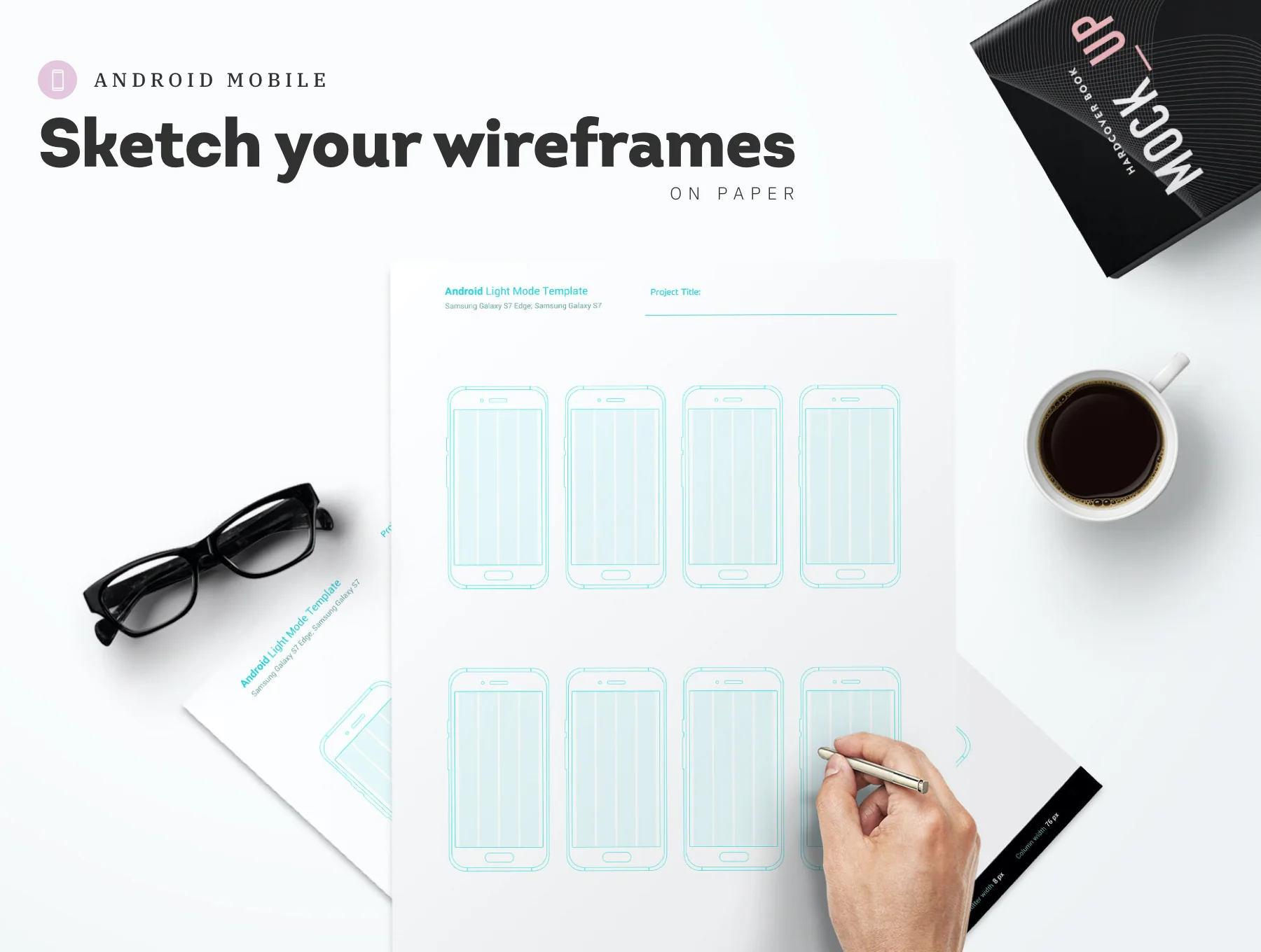 Procreate - Android Mobile Templates for Wireframing 5