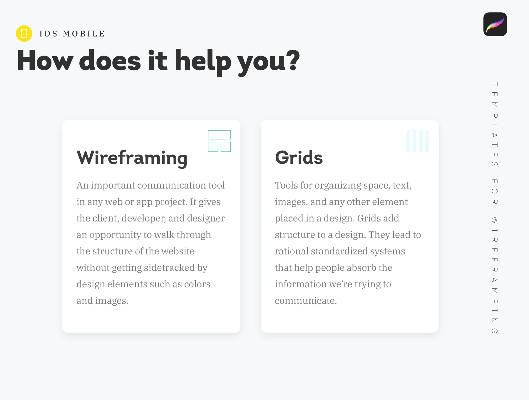 Procreate - iOs Mobile Templates for Wireframing 4