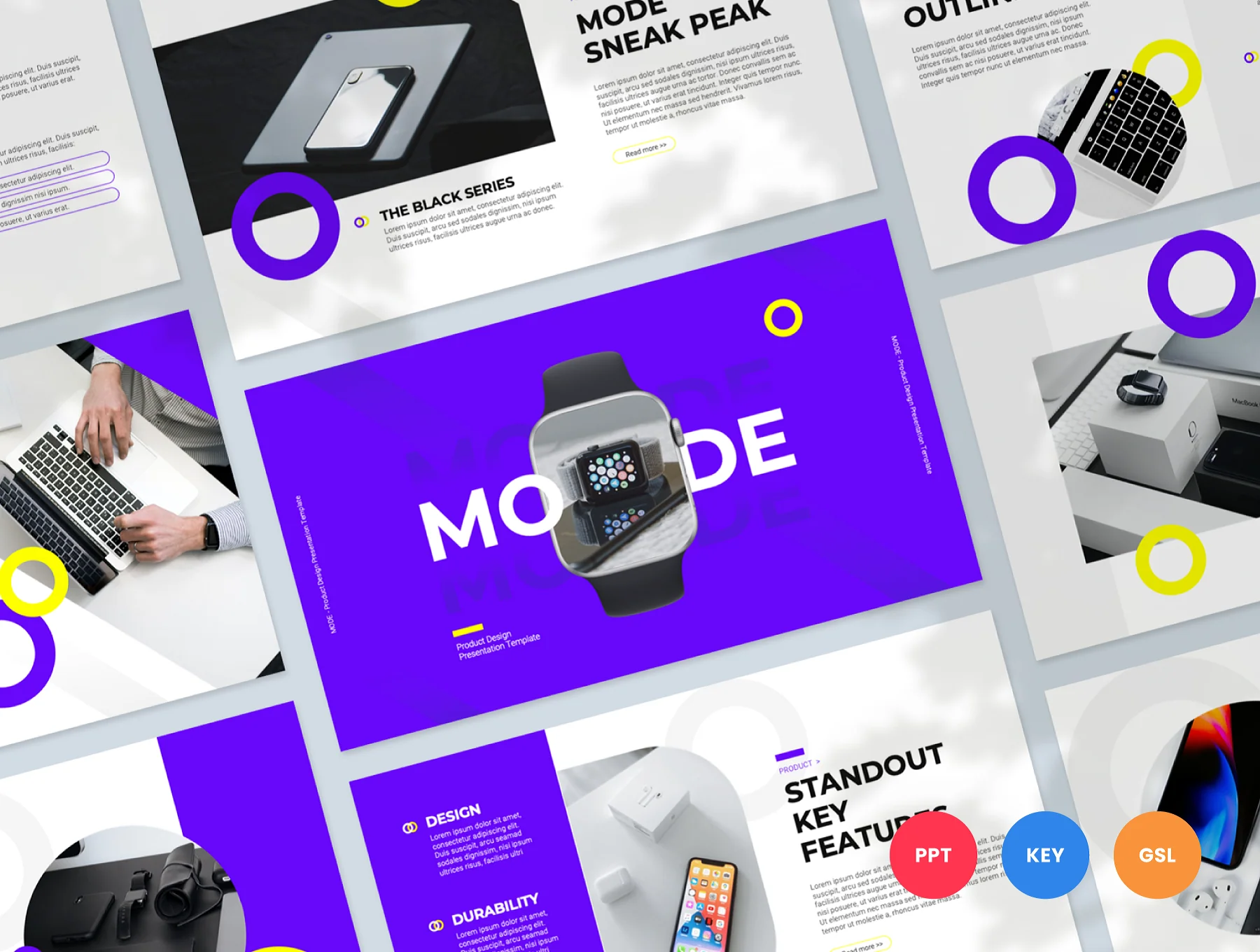Product Design Presentation Template – Mode