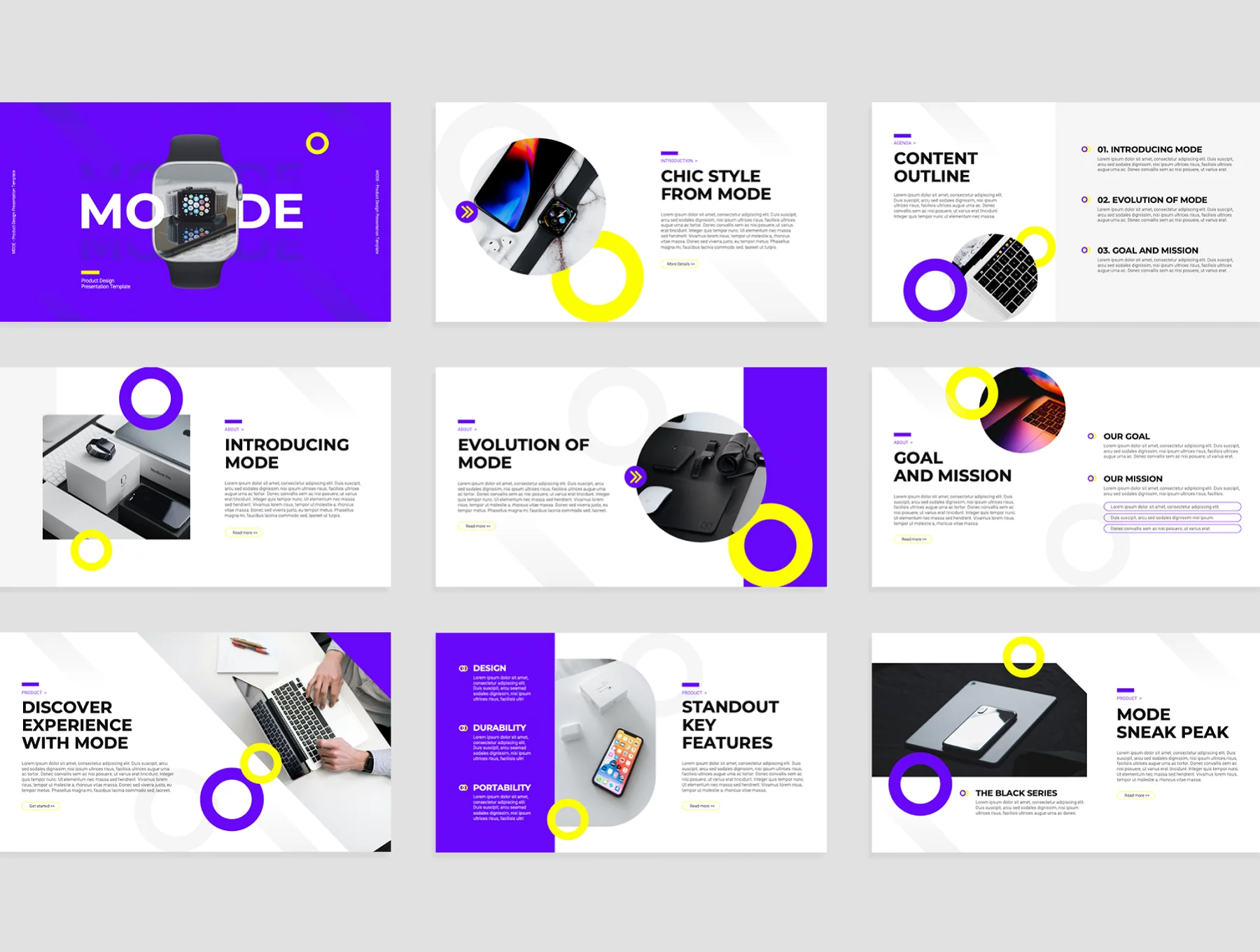 Product Design Presentation Template – Mode 2