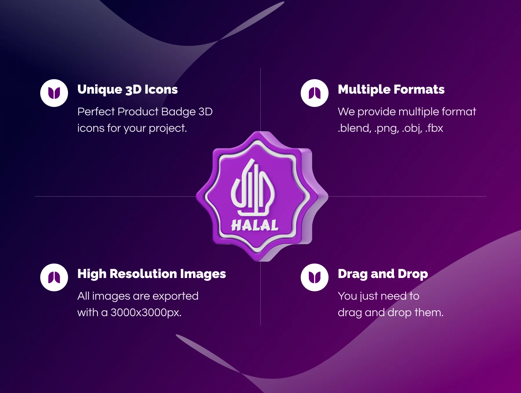 Product Features Badge 3D Icon 2