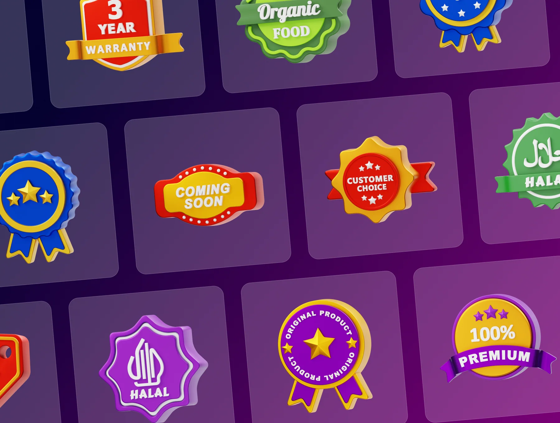 Product Features Badge 3D Icon 6