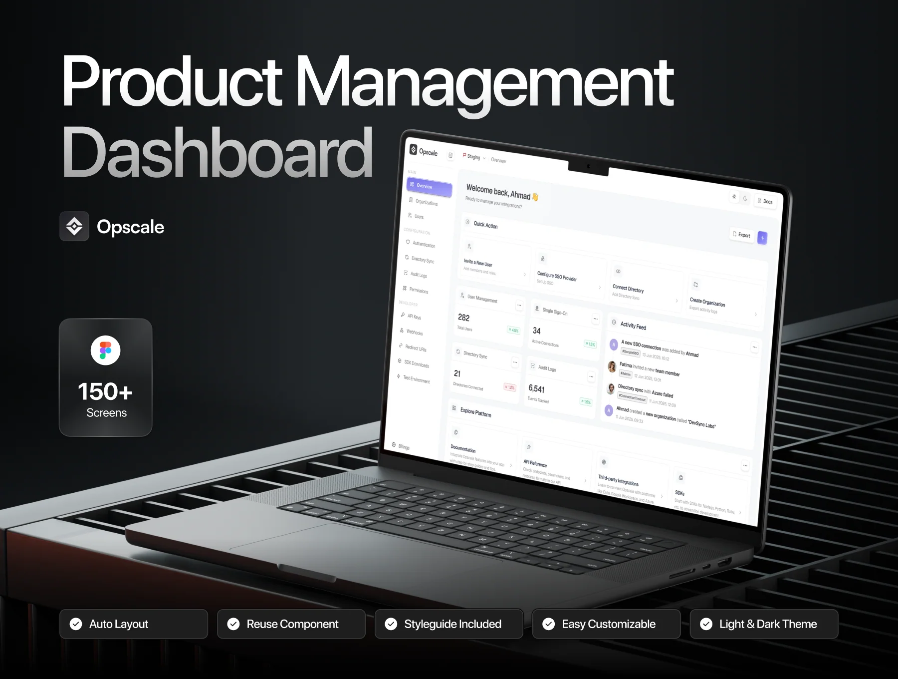 Product Management Dashboard UI Kit - Opscale