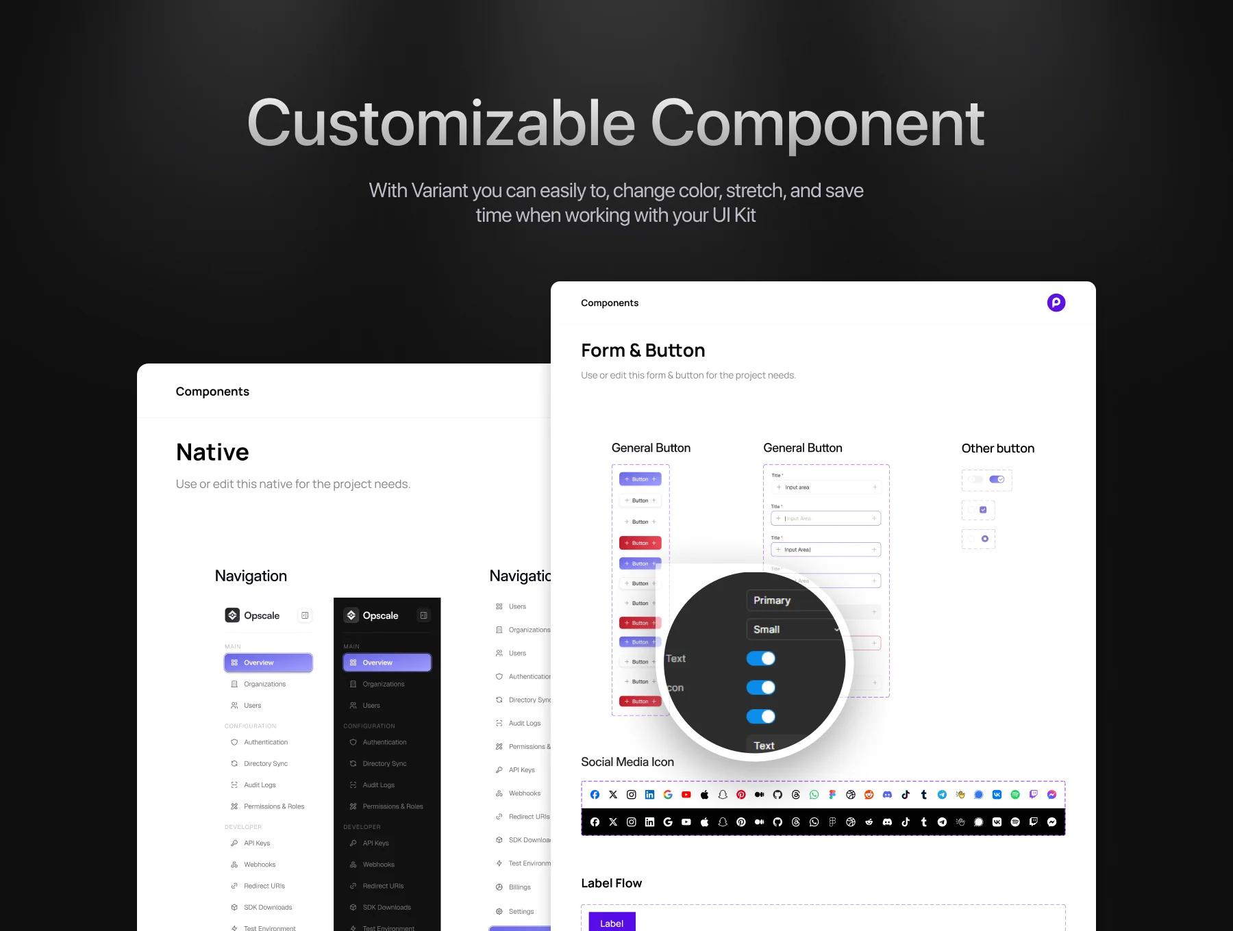 Product Management Dashboard UI Kit - Opscale 4