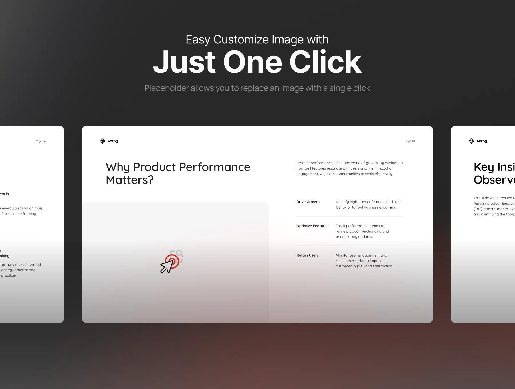 Product Performance Dashboard Template Data-Driven Insights Pitch Deck - Aerog 5