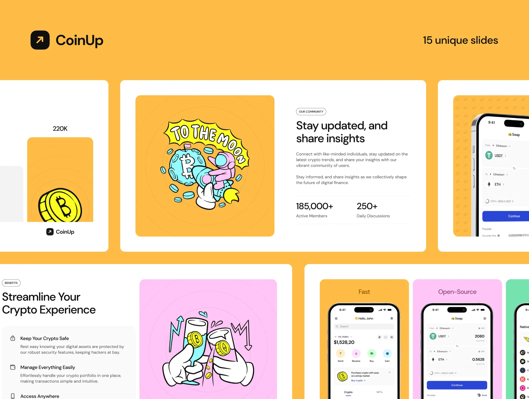 Mobile App Presentation Template — CoinUp 3