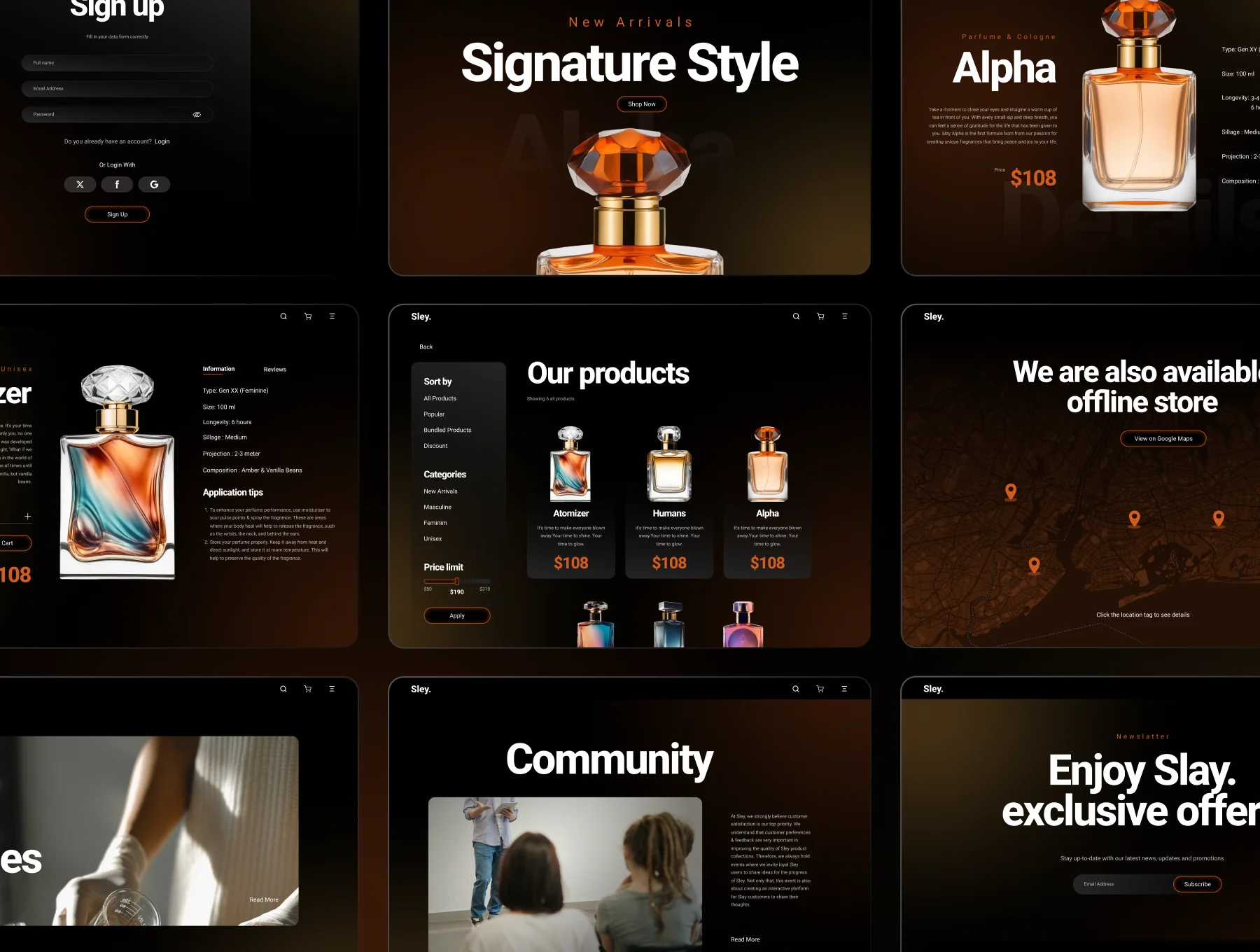 Product Website UI Kit 5