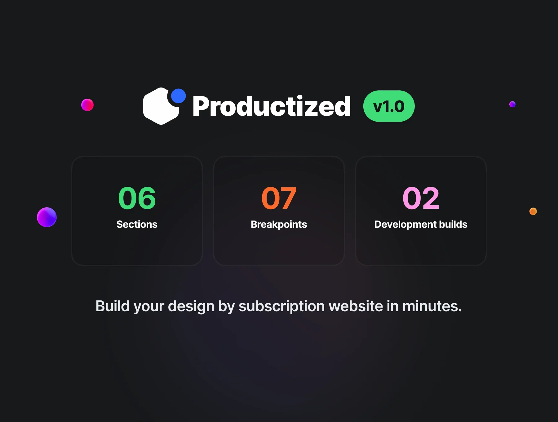 Productized 3