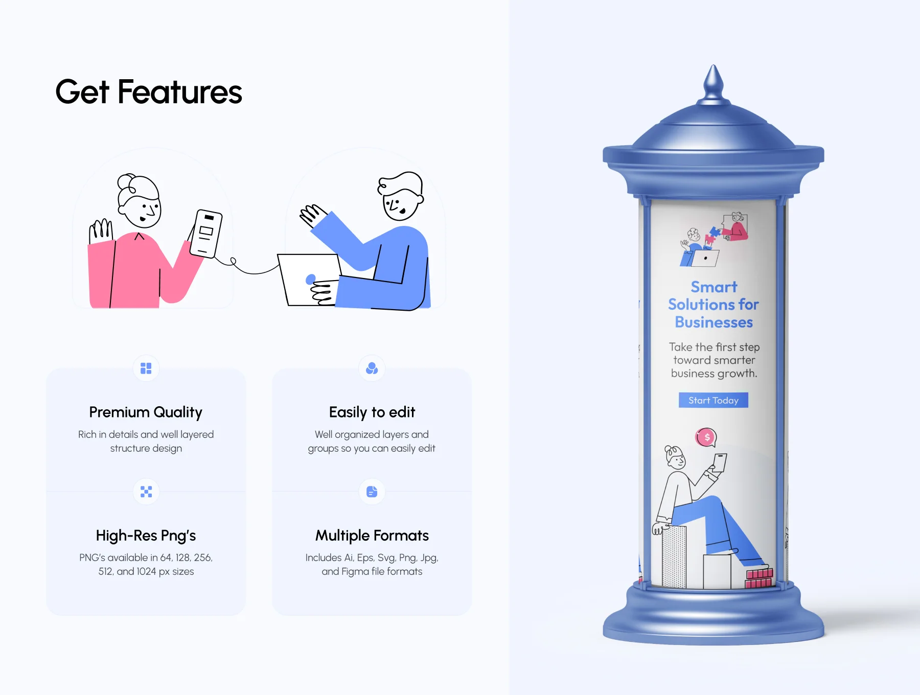 Professional Growth Illustration Set 2