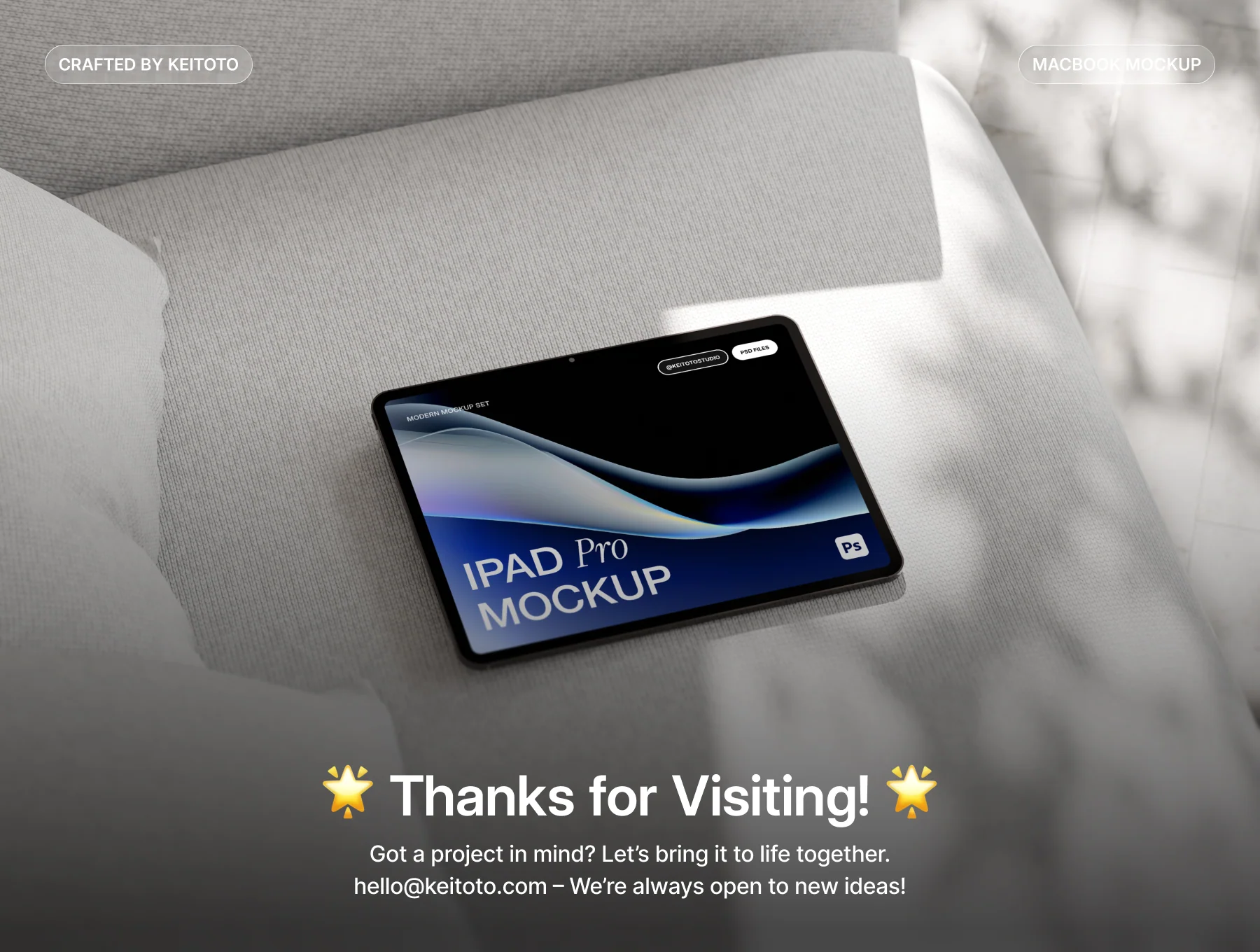 Professional iPad Pro Mockup in Modern Home 4