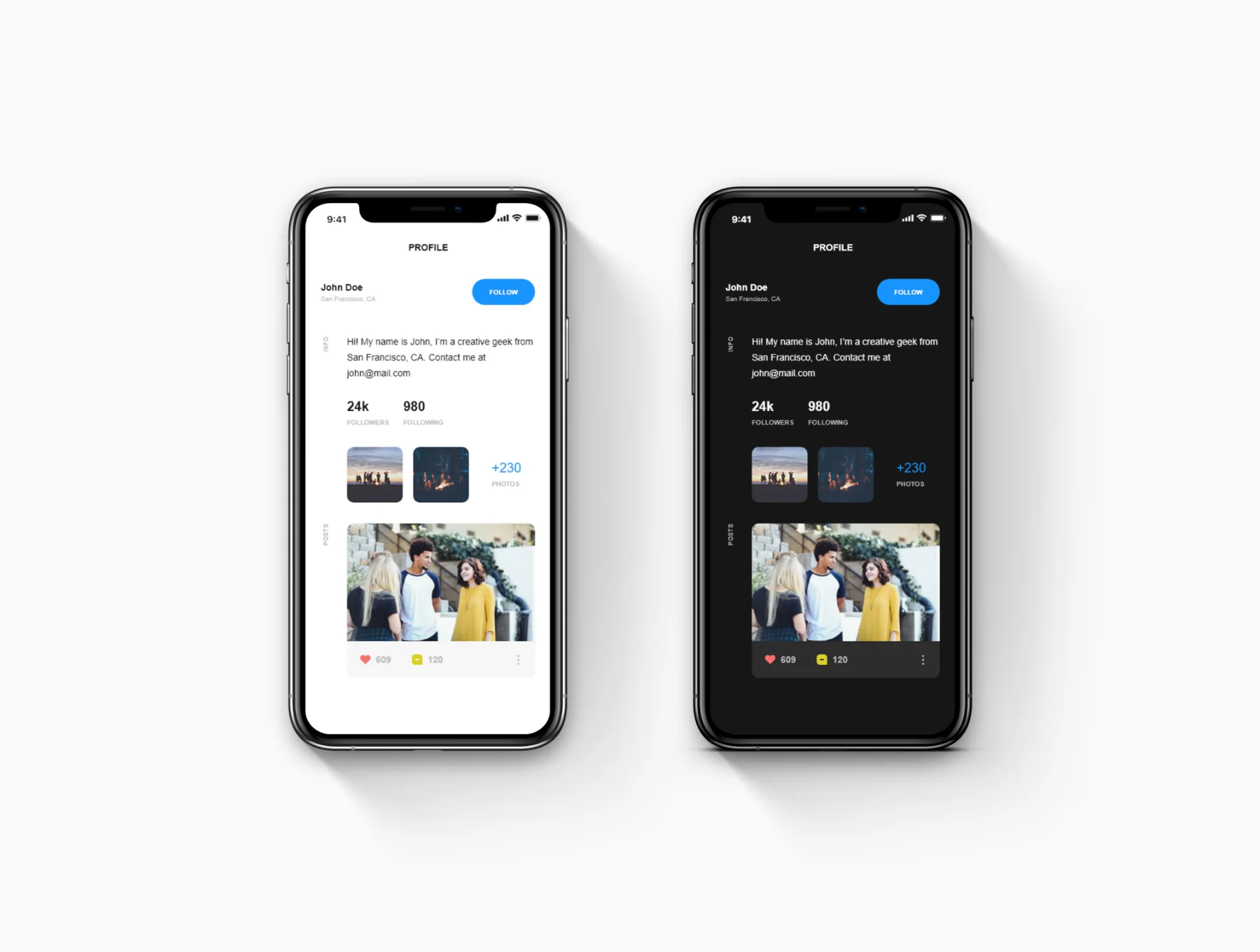 Profile UI Kit 4