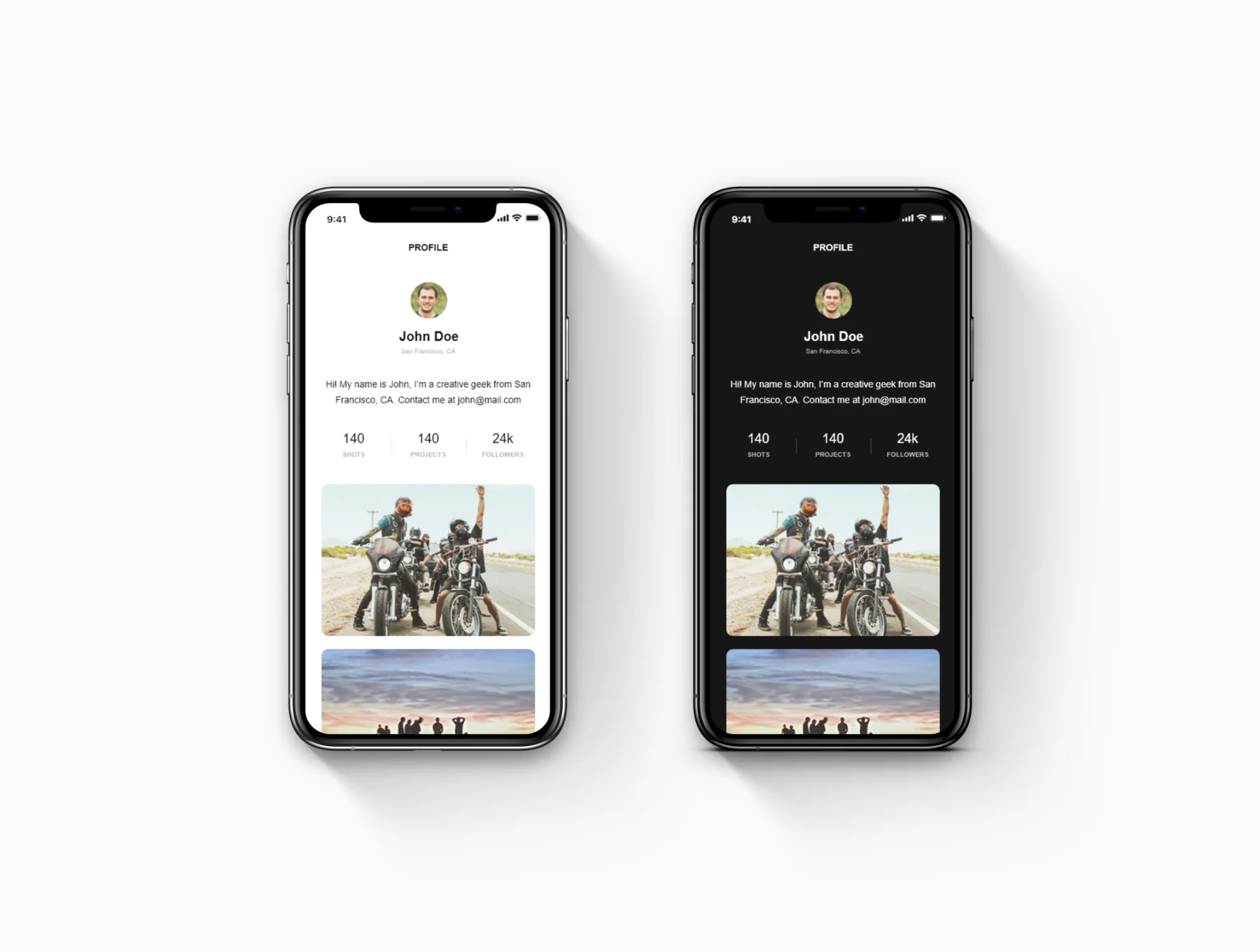 Profile UI Kit 7