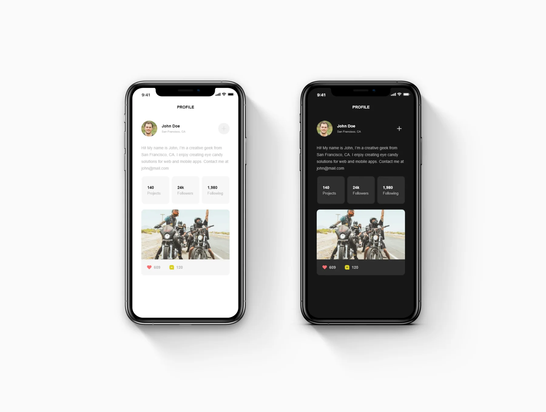 Profile UI Kit 8