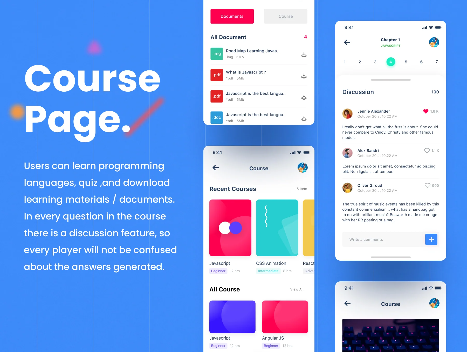 Programing Language Course&Quiz App 3