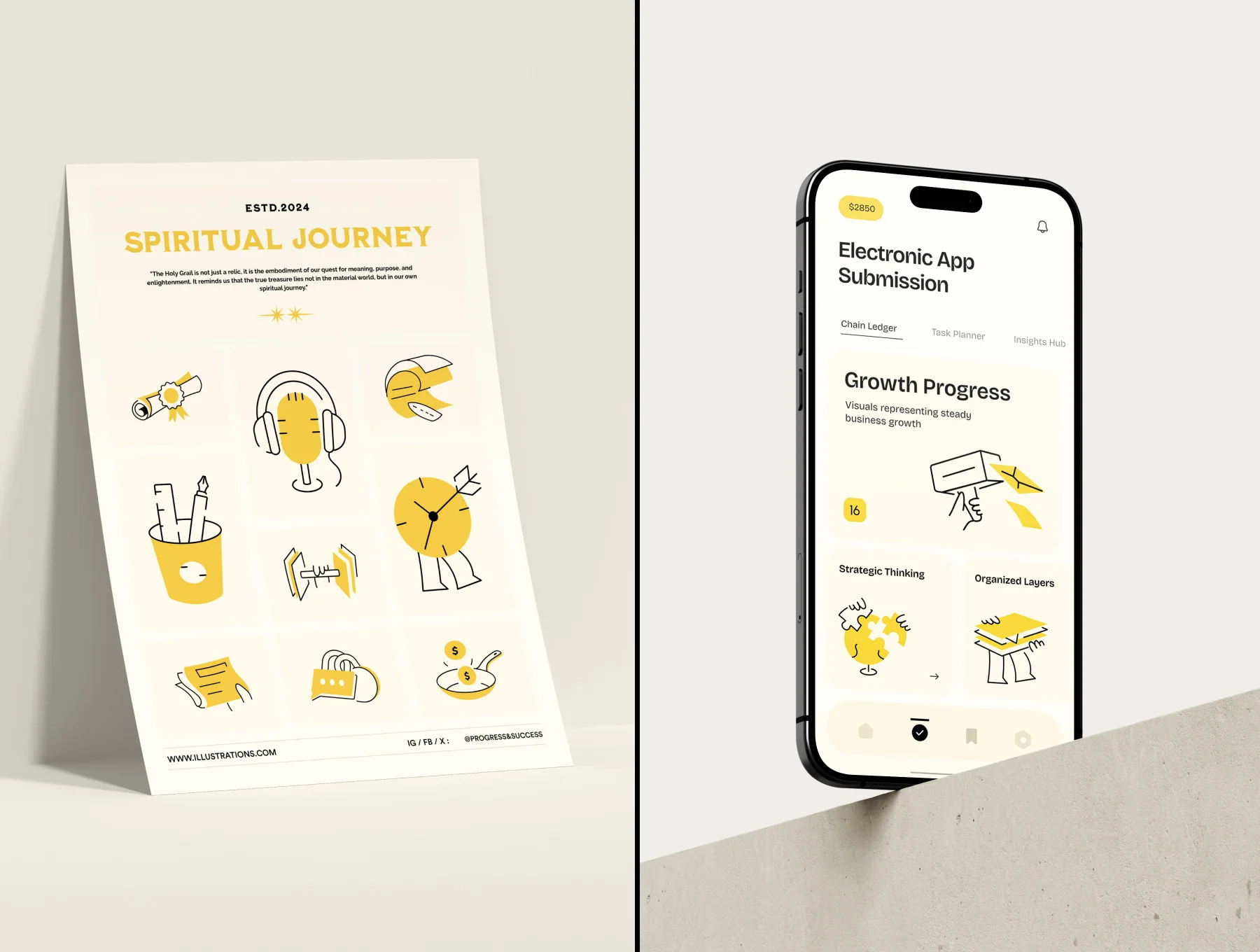 Progress and Success Illustrations 3