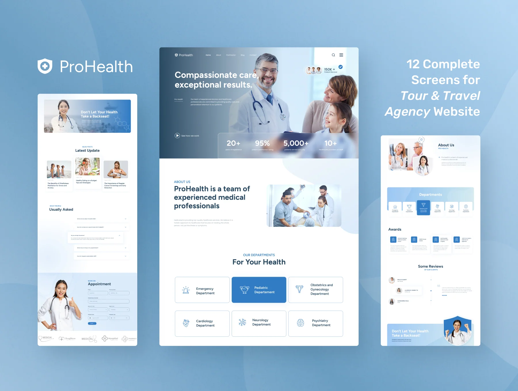 ProHealth - Medical & Healthcare Website Design Figma Template
