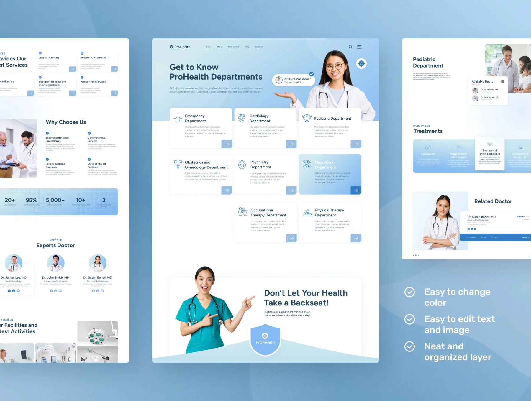 ProHealth - Medical & Healthcare Website Design Figma Template 3