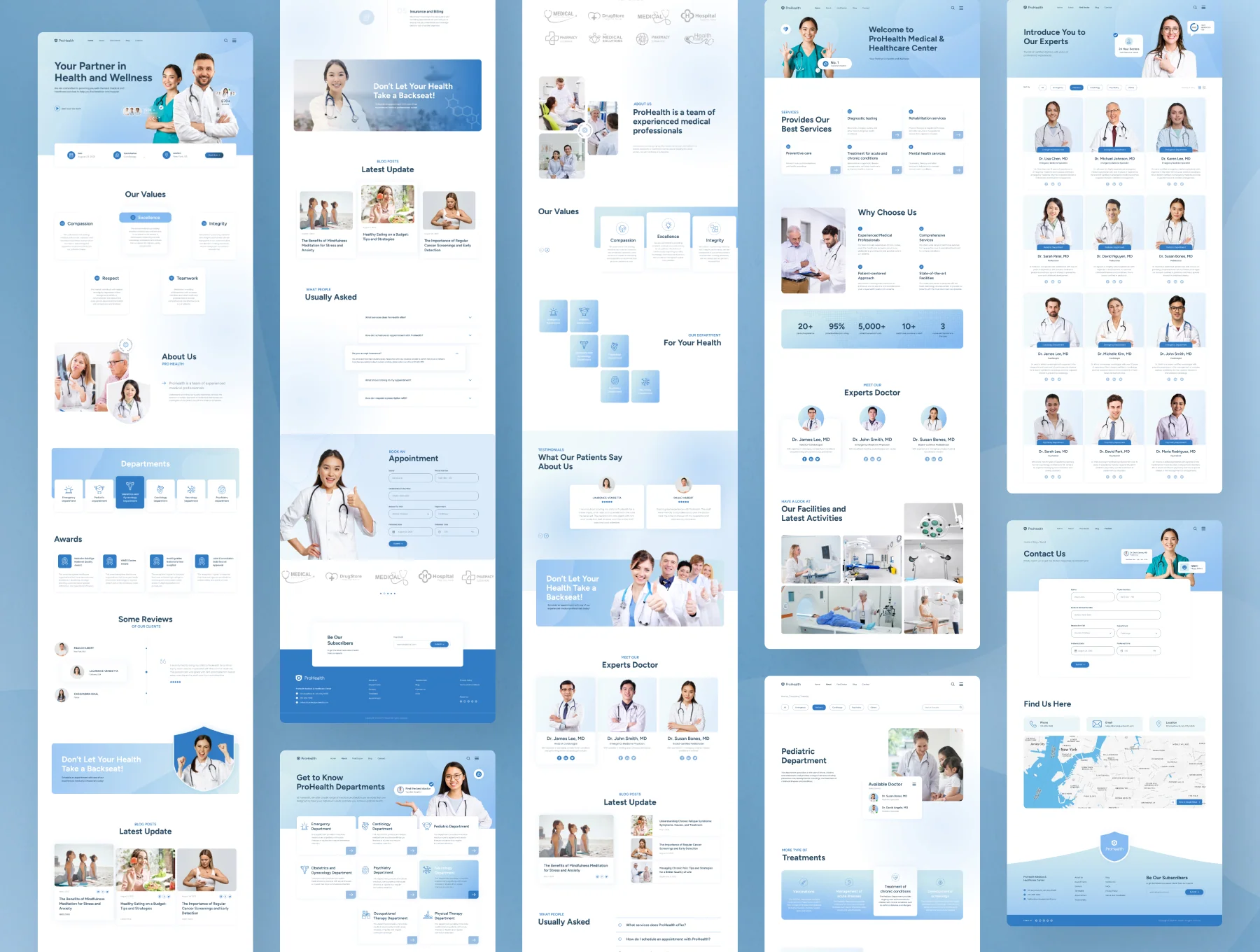 ProHealth - Medical & Healthcare Website Design Figma Template 5